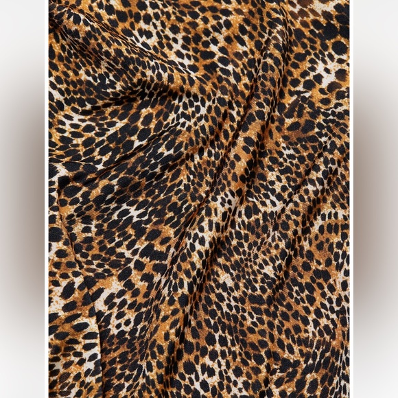 NWT L'agence Mariah Twist Front Cheetah Print Dress M - Picture 6 of 9